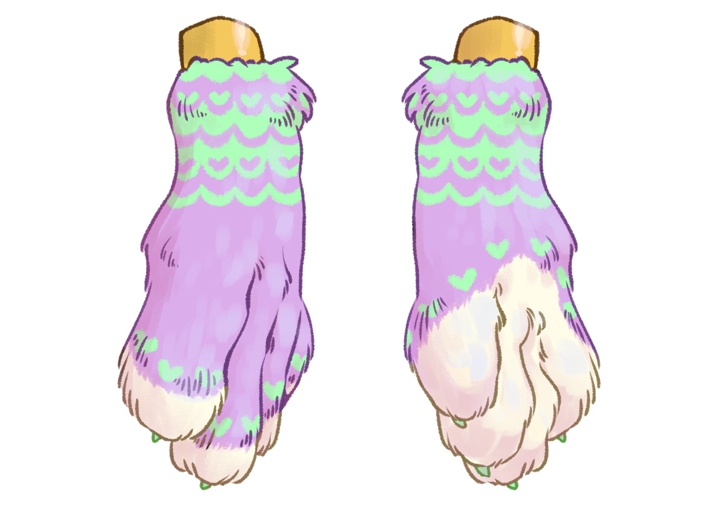 Lucky Rabbit Foot Charms